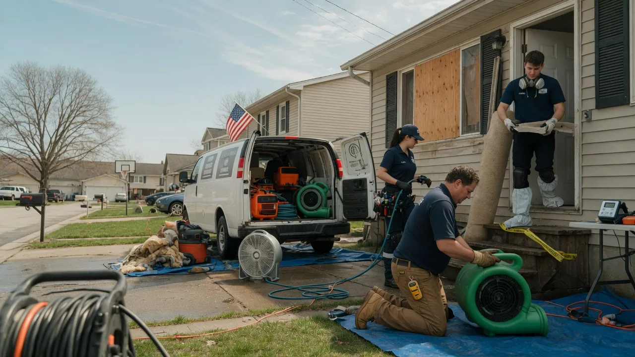 Water Damage Restoration in West Burlington, IA near me